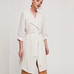 Aritzia Babaton Black Duster Coat